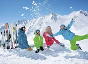 Happy family in Les Menuires