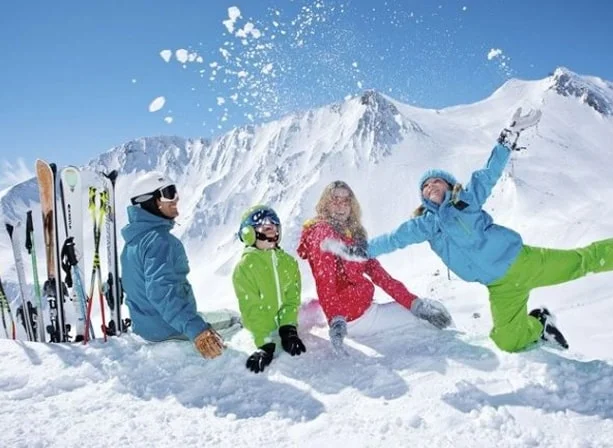 Happy family in Les Menuires