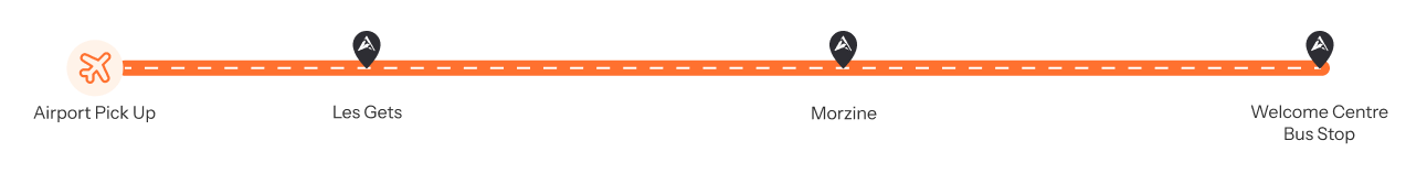 Bus stops in Avoriaz