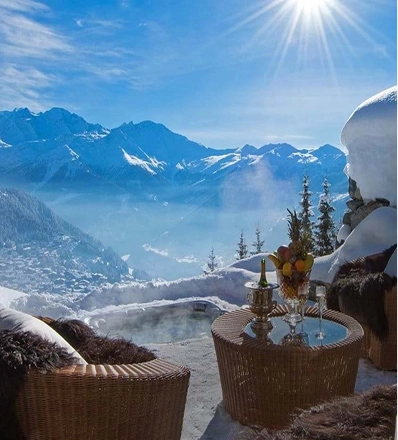 Val Thorens- view from the hotel